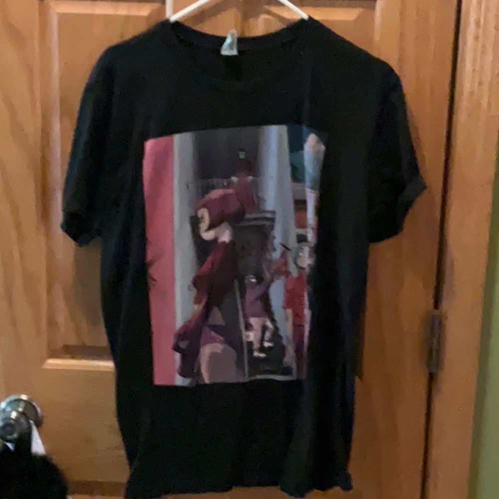 Black Short-Sleeve Graphic Gorillaz Tee with Poster Art